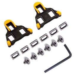 NEBYWOLD [Upgrade Version Bike Cleats for Shimano SH-11 Road Cycling-Incompatible with Look System-Indoor Cycling & Road Bike Bicycle Cleat Set (Yellow)