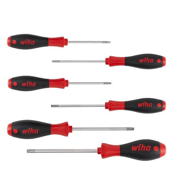 Wiha SoftFinish® Screwdriver Set (24506) 6 Pieces I Screwdriver Set