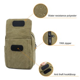 Small Camera Bag for Photographer Compact Canvas Camera Sling Bag Waterproof Cute Dslr Slr Mirrorless Camera Purse Compatible with Canon Nikon Sony Crossbody Shoulder Case for Women and Men by TULLIO