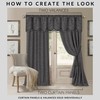Elrene Home Fashions Mia Jacquard Scroll Blackout Window Curtain, 52"