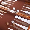 Backgammon Set - Classic Board Game with Premium Leather Case