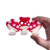 Funny Mushroom Hair Clips,PVC Hair Clips,Big Claw Clips for Girl,Hair