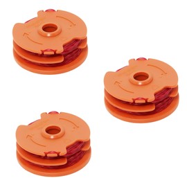 XINTONG 3 PCS WX100 Strimmer Spool,Trimmer Line Spools,Compatible with Worx McGregor Trimmer Replace GT25 GGT350A1 MET6032 MET4530 MET3525