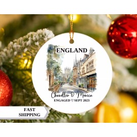 Unbranded England Engagement Christmas Ornament England Ornament Christmas Ornaments