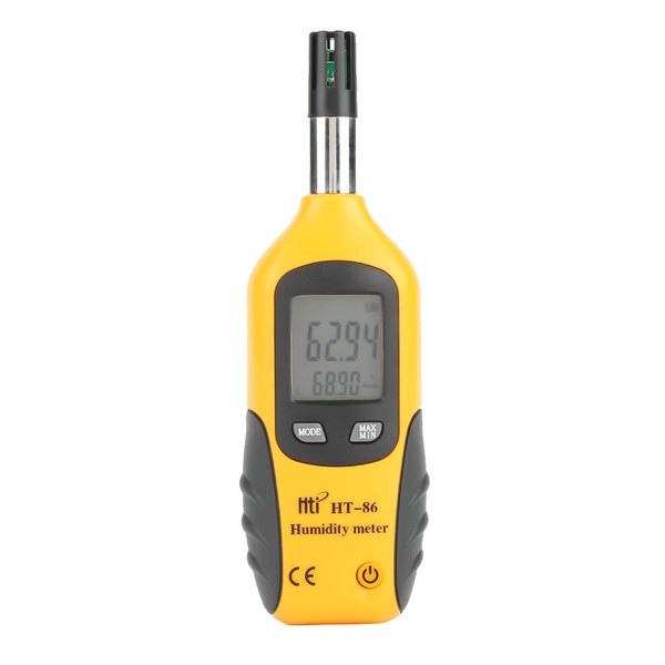 Digital Humidity Thermometer, HT-86 Handheld Bulb/Dew Point Temperature Meter LCD
