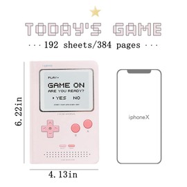 jooact 365 Days Undated Daily Planner A6 Mini Thick Notebook Pocket Agenda School Diary One Page Per Day Game Life Journal Notepad Gifts, Light Pink (FMGAME)