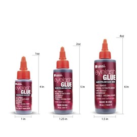 Sassi Salon Eyelash Glue, Dark, 2 oz Bottle by Sassi