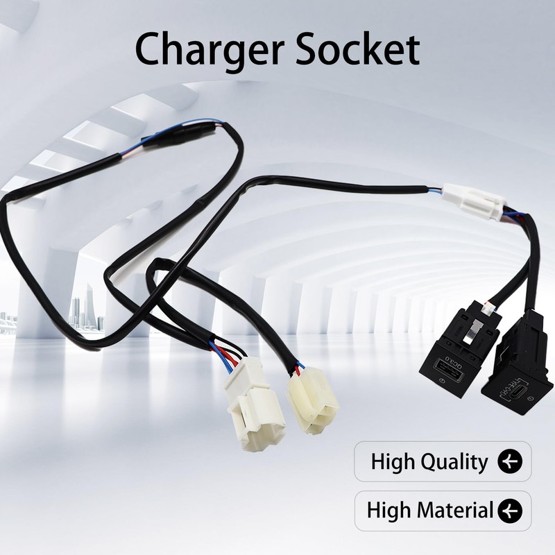 YananAC USB Charging Socket Quick Charger Double QC3.0 PD Charger