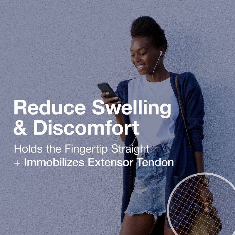 Armor Aluminum Padded Finger Splint Immobilizer for acute injury &