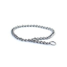 Pet Champion Choke Chain No Pull Adjustable Metal Dog Collar, Large 3mm x 20-26in