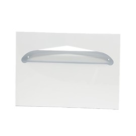 Health Gards Toilet Seat Cover Dispenser Half-Fold White, Metal, Wall Mounted, Hospeco TSC-1W