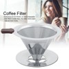 Stainless Steel Coffee Filter Reusable Double Layer Brew Dripper with
