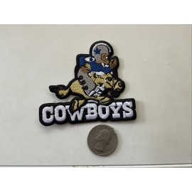 Unbranded DALLAS COWBOYS VINTAGE Embroidered- Iron On Patch 3” X 2.75”
