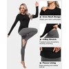 Women's Thermal Athletic Shirts Long Sleeve Compression Baselayer Tops for