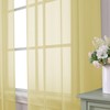 Aiyufeng Yellow Sheer Curtains 2 Panel Sets 84 Inches Long