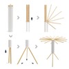 Kroias Tripod Clothes Drying Rack Wooden Drying Rack, Laundry Drying