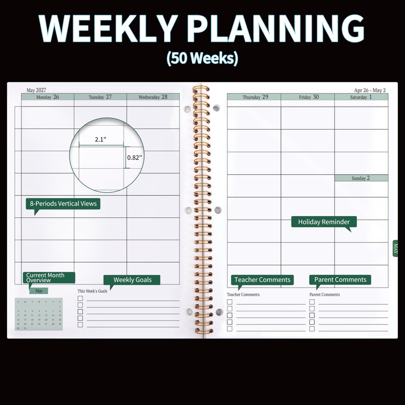 Student Planner 2026-2027 - Monthly and Weekly School Planner 2026-2027