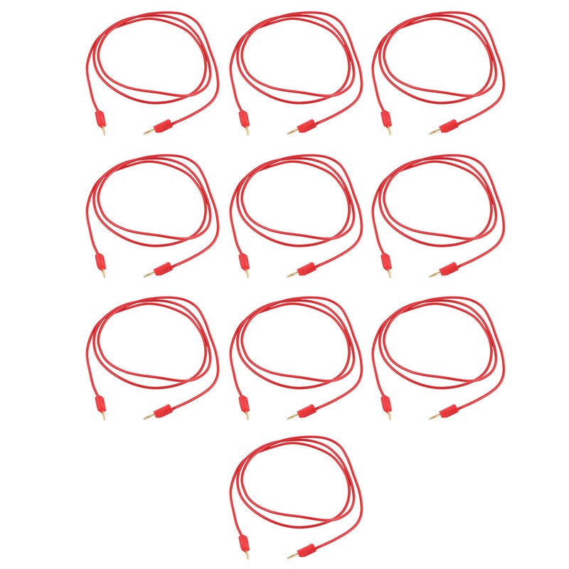 10Set Banana Plug Test Lead Brass PVC Electrical Test Wire