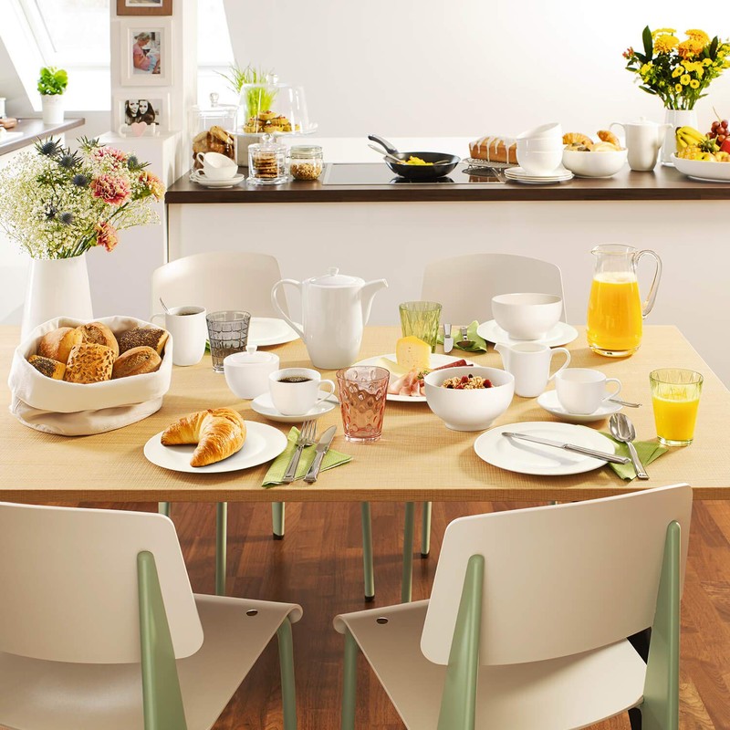 Villeroy und Boch For Me Kaffeekanne, Premium Porzellan, Weiß, 16