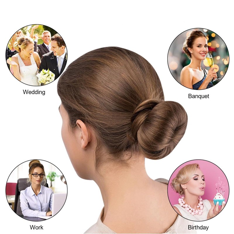 Donut Hair Bun Set, 32pcs Dutt Maker, haardonut,Duttkissen Groß und