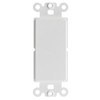 Decora Wall Plate Insert, White, Blank