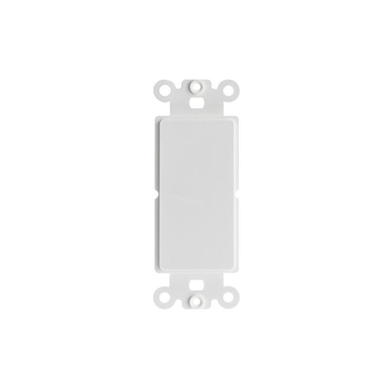 Decora Wall Plate Insert, White, Blank
