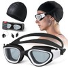 WOTOW Polarized Swimming Goggles, Anti Fog Anti UV Swim Goggles