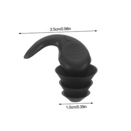 Healeved 1 Paar einfache Ohrmuscheln zum Schlafen der Ohren, Geräuschreduzierung, kabelgebunden, zum Schlafen, Geräuschunterdrückung, Silikagel, schwarz