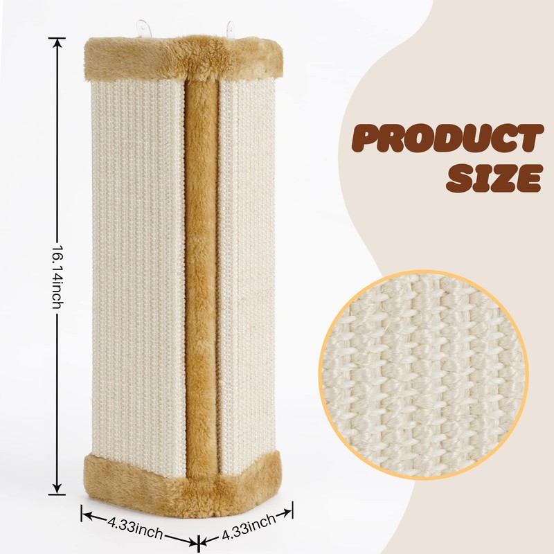 Lahas Cat Wall Corner Scratcher Furniture Protector Kittens Scratch Board