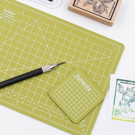 Mini Cutting Mat, 7 Pieces, 6 x 6 cm, Colourful Cutting Mat, Crafts, Carving, Mini Cutting Board, Crafts, Accessories for Craft Projects