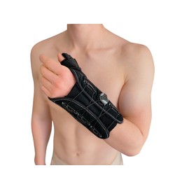 MX Health Orthopaedic Adjustable Wrist Brace - For Rehabilitation and Protection to the Wrist and Thumb Joints - (Medium-Large, Left)