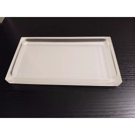 PARADIGM TRENDS Cubix Spa Amenity Tray, Resin, White/Colorles