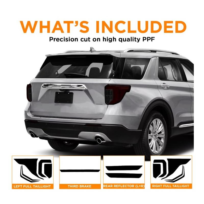 KUVR Pre-Cut Tailight Combo Reflector & Third Break Tint Kit