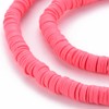 Handmade Polymer Clay Heishi Beads 6mm x 1mm – Cerise