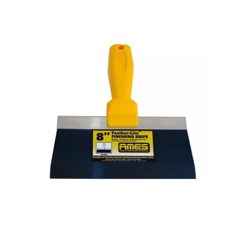 AMES 8" Feather-Lite Blue Steel Drywall Finishing Knife - 4
