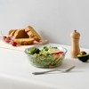NUTRIUPS 44oz Flat Bottom Tempered Glass Bowl, 8in Clear Glass
