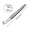 Reicyfang Meibomian Gland Expressor Forceps, Stainless Steel Eyelid Massage Tweezers