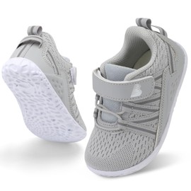 BARERUN Infant Shoes Toddler Slip On Boys Girl Shoes Baby Boy Girls Walking Shoe Baby Sneakers Grey Infant Size 6-12 Months