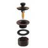 CalcMetal Lift and Turn Bathtub Drain Stopper with ABS Plastic