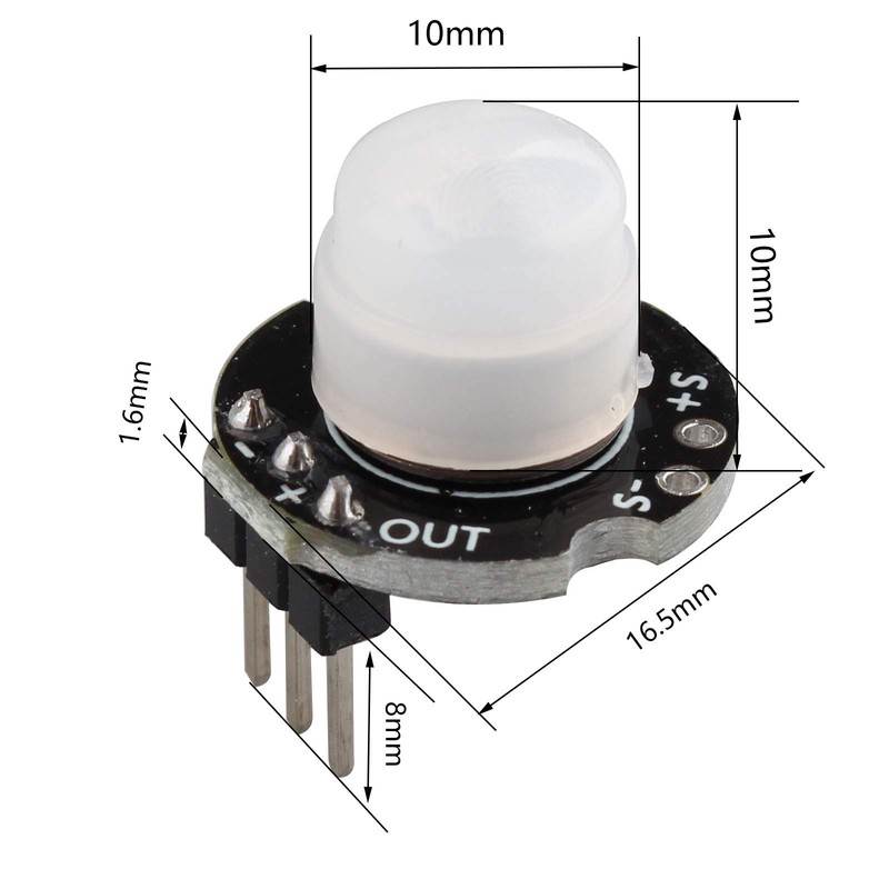 HALJIA SR602 MINI Motion Sensor Detector Module Micro SR602 Pyroelectric