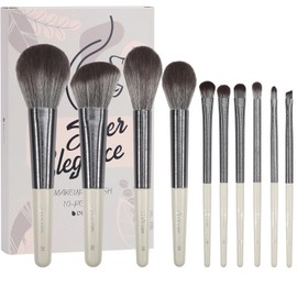 DUcare Makeup Brushes 10pcs Professional Synthetic Essential Makeup Brushes Set Face Eye Shadow Eyeliner Foundation Blush Lip Powder Liquid Cream Blending Brow Brushes Make Up Brushes Set
