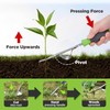 WORKPRO Weed Puller Tool, Metal Leverage Base and V-Shaped Forks