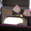 Rhinestones Car Tissue Holder Fashion Clip On Universal Backseat Tissue