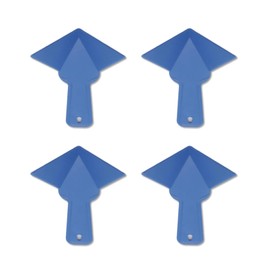 Joyangy Drywall Corner Trowel, 4 Pack 90 Degree Inside Corner Finishing Tool, 6.77" x 4.2" Plastic Mud Scraper for Drywall Taping, Mudding, Wall Scraping, Stucco