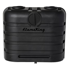 Flame King Dual 30LB LP Propane Tank Light Plastic Heavy Duty Cover for RV, Travel Trailer, Camper And Recreational Vehicle - Black