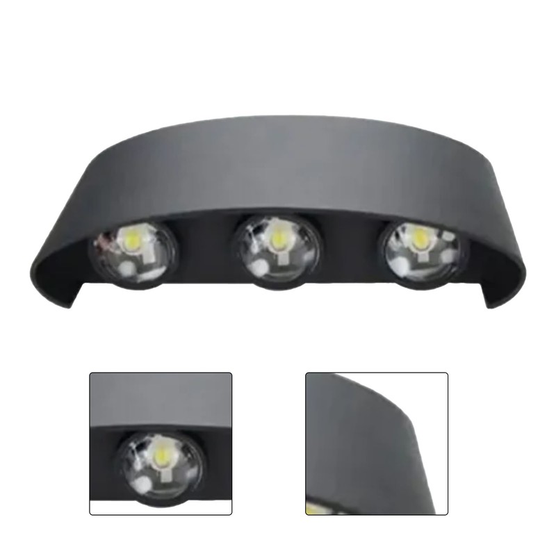 Outdoor LED Wall Lights 6 LEDs Patch Light Source Aluminum