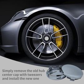 Wheel Centre Caps,4 Pcs Hub Car Wheel Accessories Universal Hub Covers Wheel Center Cover Cap Rim Hub Suitable for Wide Range of Vehicle Models and Compatibility with Many Vehicles (Black)