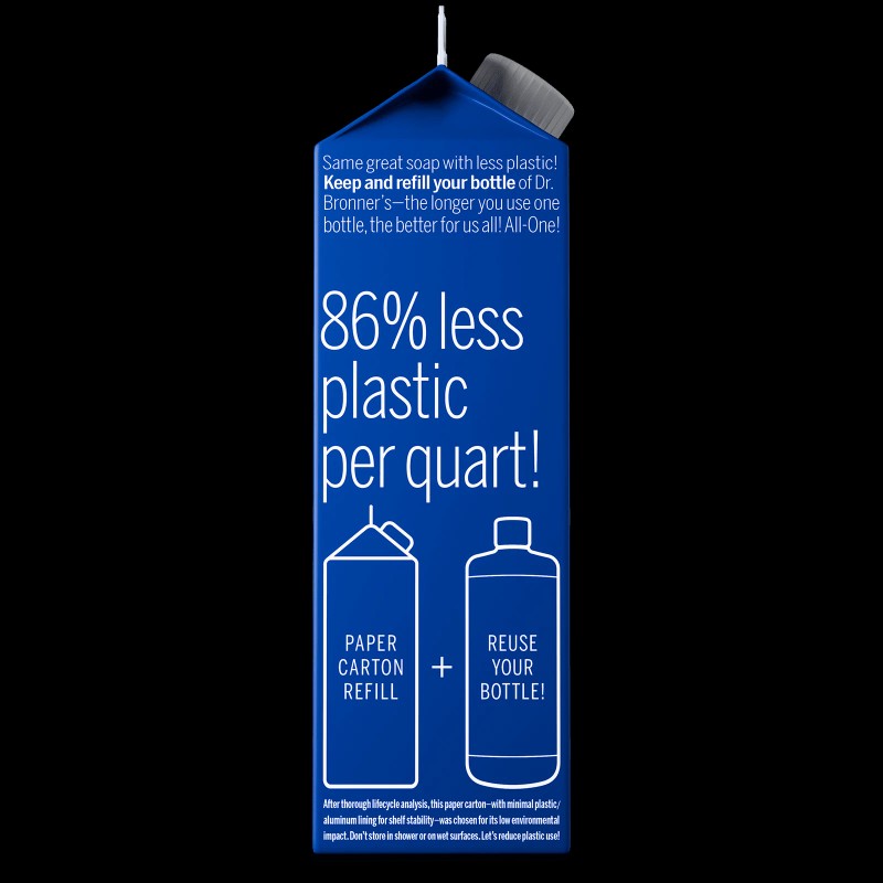 Unbranded Dr. Bronner's Peppermint Castile Soap 32oz Refill - Body,