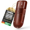 GRÜNTEK Premium Pruner Holster Premium Burgundy Red Genuine Leather Secure