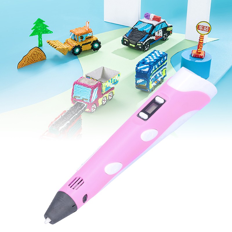 Kid 3D Printing Pen Children LCD Display Drawing Graffiti Pen